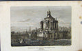 Original Old Antique Print Temple Concord Green Park C1849 Fine Art Victorian