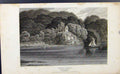 Original Old Antique Print C1849 Cotele Chapel Devonshire England 19th