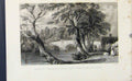 Original Old Antique Print Eamont Bridge Westmorland Side C1849 19th