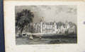 Original Old Antique Print Underlay Hall Westmoreland England C1849 Victorian