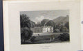 Original Old Antique Print Fine Art England The Grange Devonshire