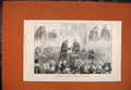 Original Old Antique Print Lord Hartington Freedom City London 1888 Victorian