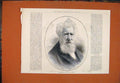 Original Old Antique Print Portrait Alderman Sir Carden 1888 19th
