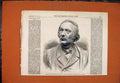 Original Old Antique Print Portrait Bust Victor Cousin Munro Statue 1868 19th