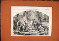 Original Old Antique Print Godwin Harnitt'S Nest Lady Children Fine Art 1856