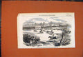 Original Old Antique Print Steeple-Chase St Cloud Versailles Horses 185 19th