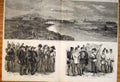 Original Old Antique Print 1859 War Italy Alessandria Sardinian Troops Austrian