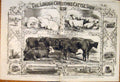 Old Antique Print 1847 Derby Tattenham Corner Races Racing Horses Sketch 19th