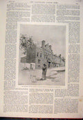 Original Old Antique Print 1894 Sier'S Church Institute Woolwich Trincham 19th