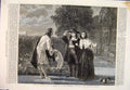 Original Old Antique Print 1861 Leslie Who Sheepshanks Kensington Fine Art 19th