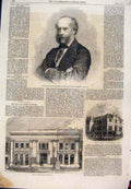 Antique Old Print 1861 Earl Eglington Winton Melbourne Caf∆üã®´ Clerkenwell 19th