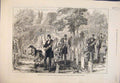 Original Old Antique Print 1876 Philadelphia Glenwood Cemetery Grant America
