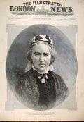 Original Old Antique Print 1889 Portrait Gladstone Gen Wedding Photograph 19th