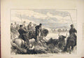Original Old Antique Print 1876 Bulls Seville Prince Wales Sketch 19th