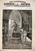 Original Old Antique Print 1893 Renaissance Theatre Paris France Bernhardt Play