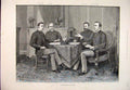Old Antique Print 1888 San Remo Hovell Schrader Krause Mackenzie Meeting 19th