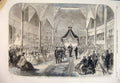 Original Old Antique Print 1861 Italian Exposition Florence Victor Emmanuel 19th