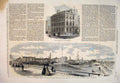 Original Old Antique Print 1861 Great Yramouth Sailor'S Home Buildings Britannia
