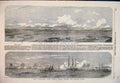 Old Antique Print 1854 Baro Sound Helsingfors Hms Dauntless Swedish Fleet 19th