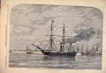 Old Antique Print 1859 Rock Gibraltar Spain Point D'Europe Ceuta Tangier 19th