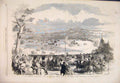 Old Antique Print 1857 Imperial Racecourse Bois De Bouologne Duke Russia 19th
