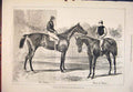 Original Old Antique Print 1879 Race-Horse Derby Oaks Sir Bevys Wheel Fortune