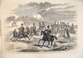Original Old Antique Print 1860 Troop Volunteer Horse Artillery London Military