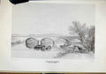 Original Old Antique Print Bassildon Bridge Thames River Great Western Railway