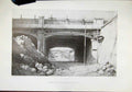 Original Old Vintage Print Hampstead Road Bridge Railway C1971 20th Century