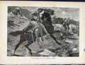 Old Antique Print Boer War By Richard Danes Candidate For Victoria Cross