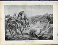 Original Old Antique Print Boer War By Richard Danes Rushing The Kopjes