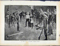 Original Old Antique Print Boer War By Richard Danes Visit To Suspected Farmer