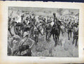 Original Old Antique Print Boer War By Richard Danes Forward March Men