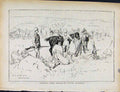 Original Old Antique Print Boer War By Richard Danes Comptons Horse Bivouacking