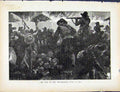 Original Old Antique Print Boer War By Richard Danes Set Fire To Huts