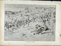 Original Old Antique Print Boer War By Richard Danes Charge Up A Kopje