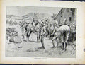 Original Old Antique Print Boer War By Richard Danes Unwelcome Visitors