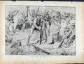 Original Old Antique Print Boer War By Richard Danes Burst Over The Crest