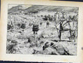 Original Old Antique Print Boer War By Richard Danes Highlanders Advancing