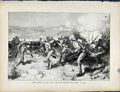 Old Antique Print Boer War By Richard Danes Men Dropping Rushes The Line 19th
