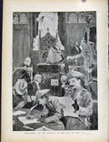 Original Old Antique Print Boer War By Richard Danes Conferring Freedom City Civ