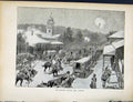 Original Old Antique Print Boer War By Richard Danes Returning From Sortie