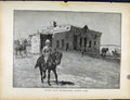 Original Old Antique Print Boer War By Richard Danes Cavalry Staff Headquaters