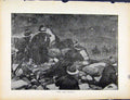 Original Old Antique Print Boer War By Richard Danes Who Goes There