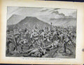 Original Old Antique Print Boer War By Richard Danes Devons Dash After Commander