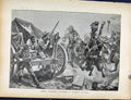 Original Old Antique Print Boer War Richard Danes Rebel Colonists French Calvary