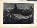Original Old Antique Print Boer War By Richard Danes Dawn In The Trenches