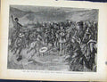 Original Old Antique Print Boer War By Richard Danes Men With Long Knives