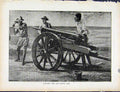 Original Old Antique Print Boer War By Richard Danes Loading Naval Gun