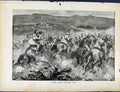 Original Old Antique Print Boer War By Richard Danes Boers Under Pom Pom Fire